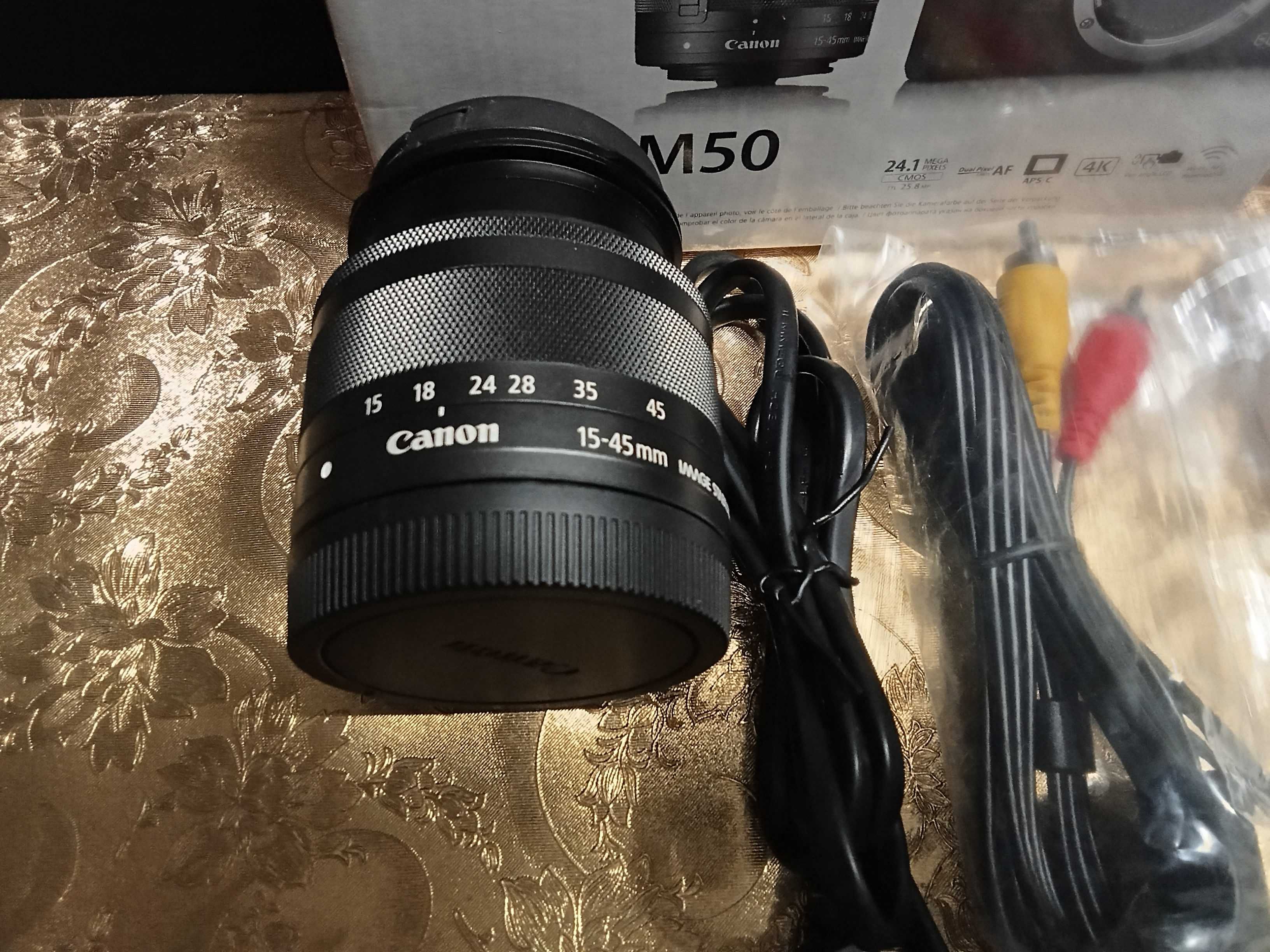 Canon EOS M50-Wi-Fi- Bluetooth- Na caixa