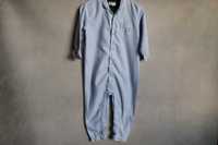 Piżama 92 LINDEX klasyczna niebieska piżama jednoczęściowa w paski