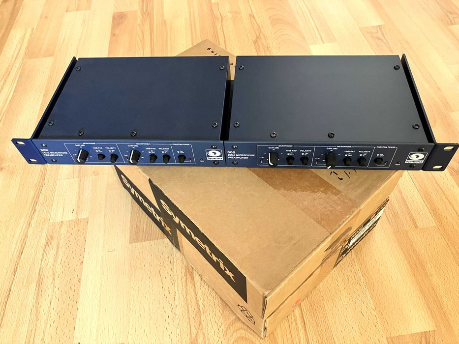 Symetrix 302 Dual Microphone Preamplifier / duas unidades