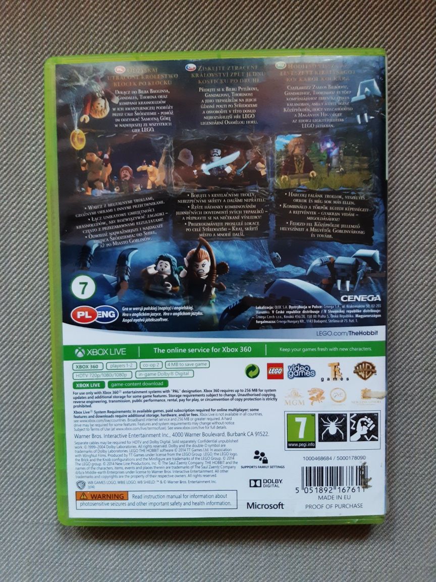 Gra LEGO HOBBIT PL na konsolę xbox 360