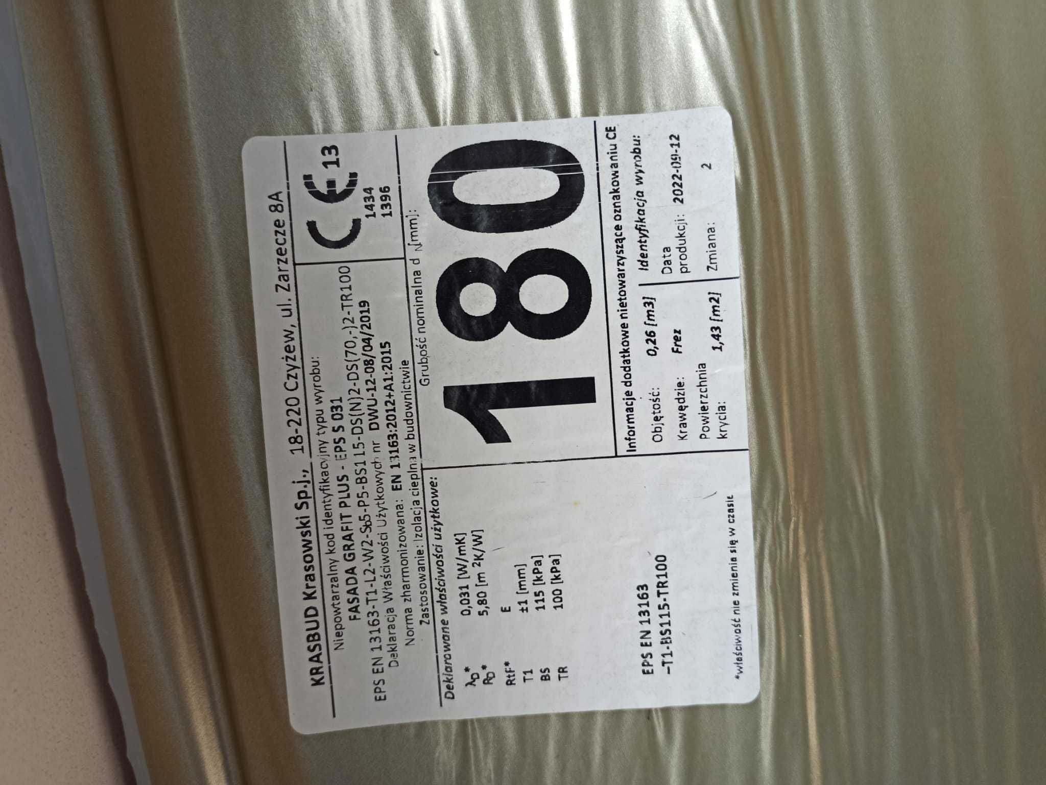 Styropian FASADA GRAFIT PLUS/18 FREZ Tanio!!!