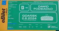 2 Bilety obok siebie na koncert Dawid Podsiadło 02.06 Gdańsk