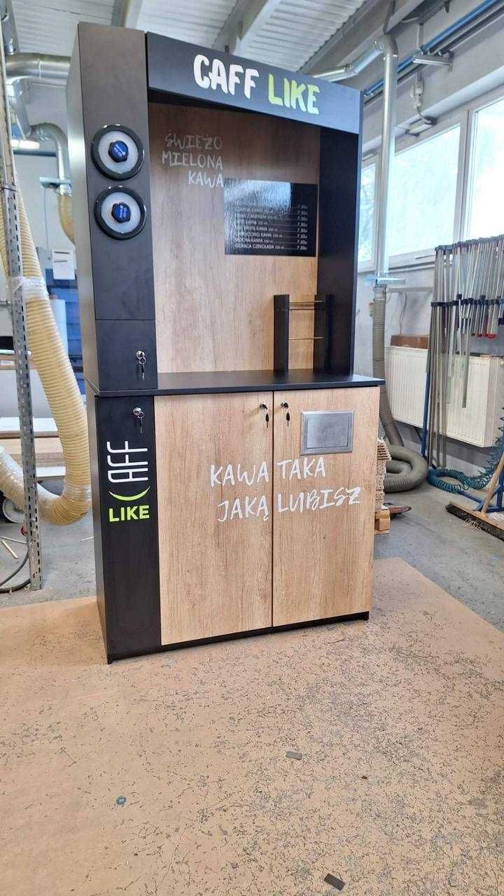 Gotowa stacja kawowa z ekspresem pełne wyposażenie, 12 mies. gwarancji