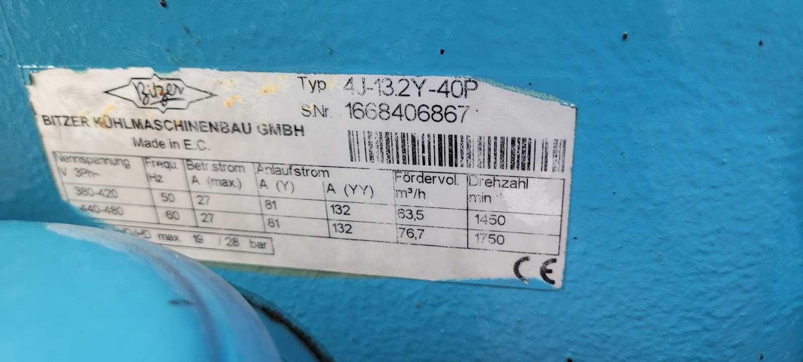 Sprężarka chłodnicza BITZER 4J-13.2Y-40P 63,5 m3/h