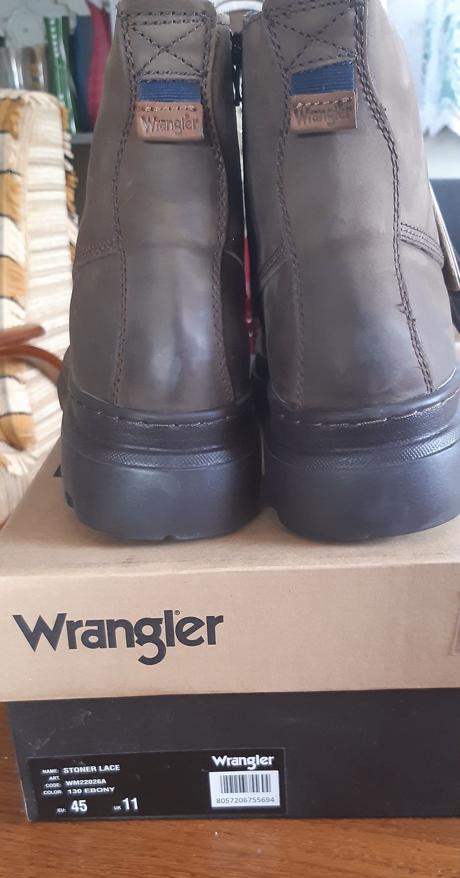 Buty sznurowane Wrangler STONER- Skóra- Zimowe