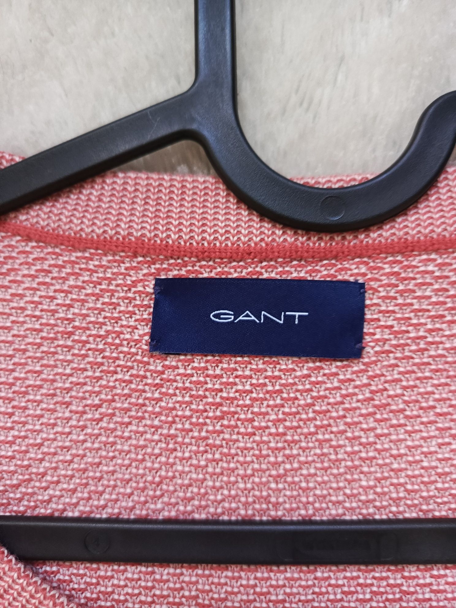 Sweter GANT 100% bawełna, różowy, rozmiar M, święta Christmas