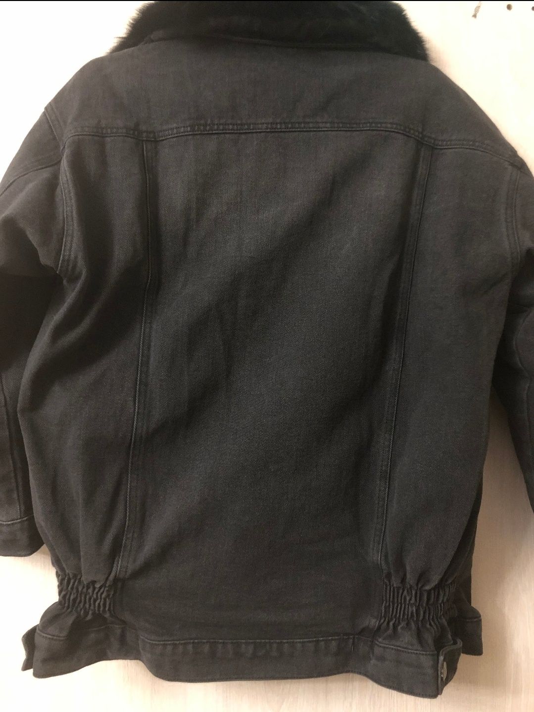 Джинсовая куртка 2в1 на кролике one size.
