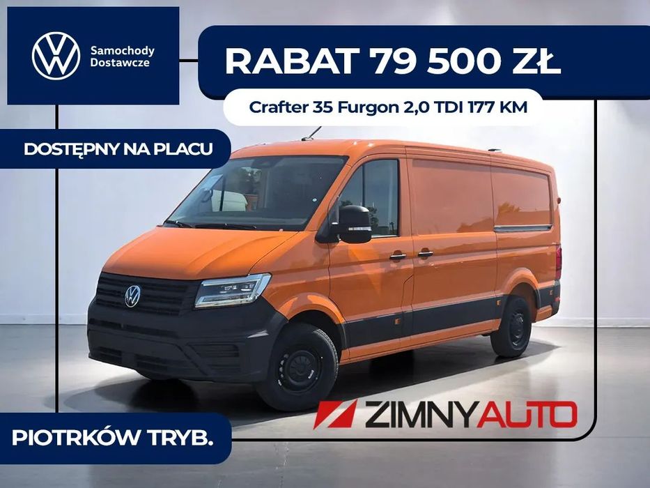 Volkswagen Crafter 35  Furgon 2,0 Tdi 177 Km | Manual 6-Biegowy |