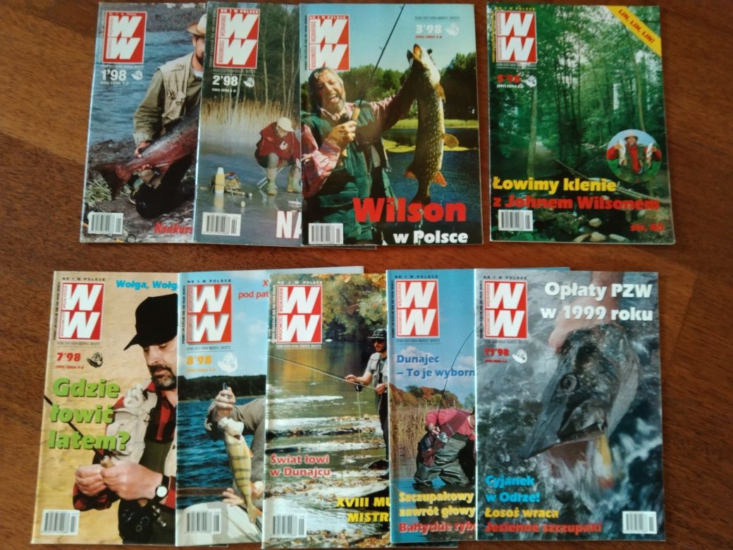 Czasopisma Wiadomości Wędkarskie rok 96/97/98