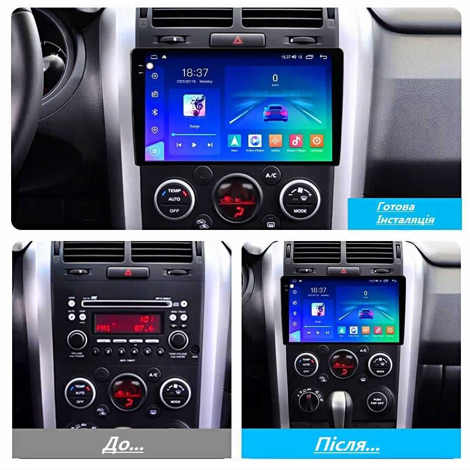 Android магнітола для Suzuki Grand Vitara, CarPlay