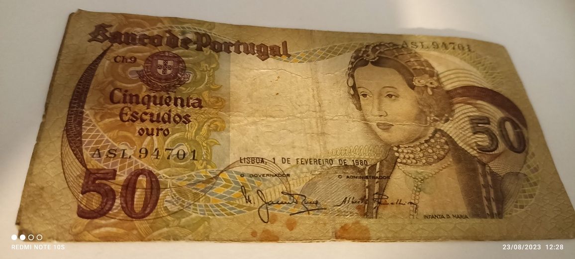 Nota de 50 escudos