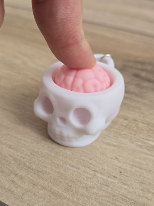 Breloczek Klik Klik Clicker Czaszka 3d - Brelok Druk3d fidget Keychain