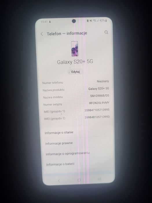 Samsung Galaxy s20+5G