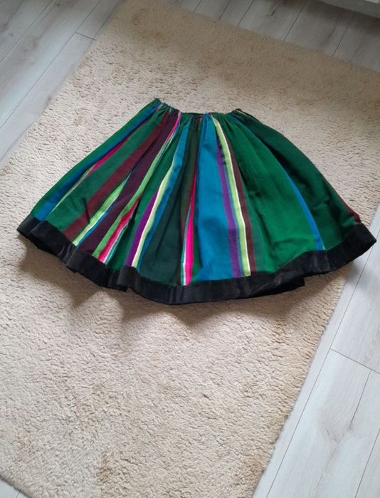 Strój łowicki, ludowy, kiecka, zapaska