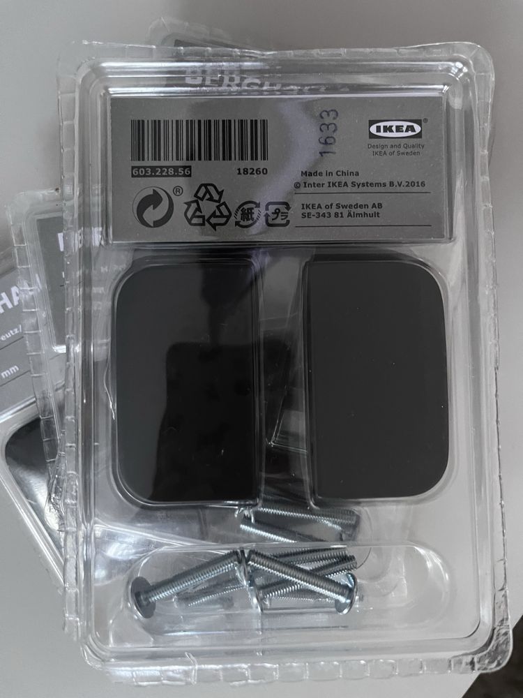 Zestaw 8 uchwytów meblowych berghalla ikea