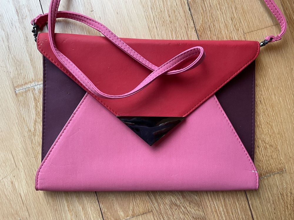 Clutch HM rosa roxo