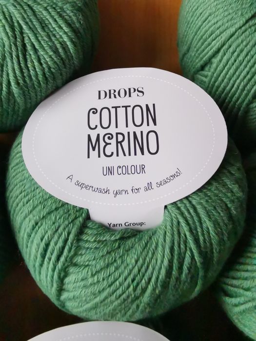 Włóczka Drops Cotton Merino - leśna zieleń