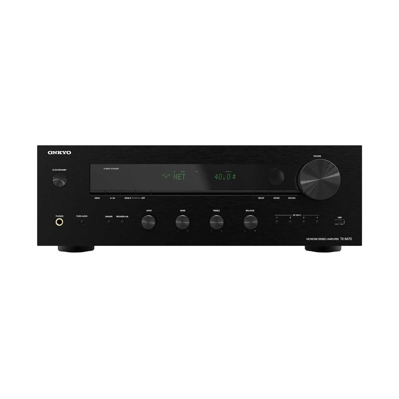 Onkyo TX-8470 amplituner stereo z HDMI 2x140W Wifi, Bluetooth