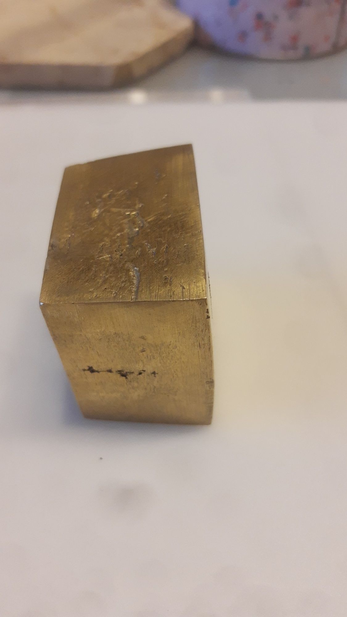 Mosiądz , sztabka o wadze 1206gram