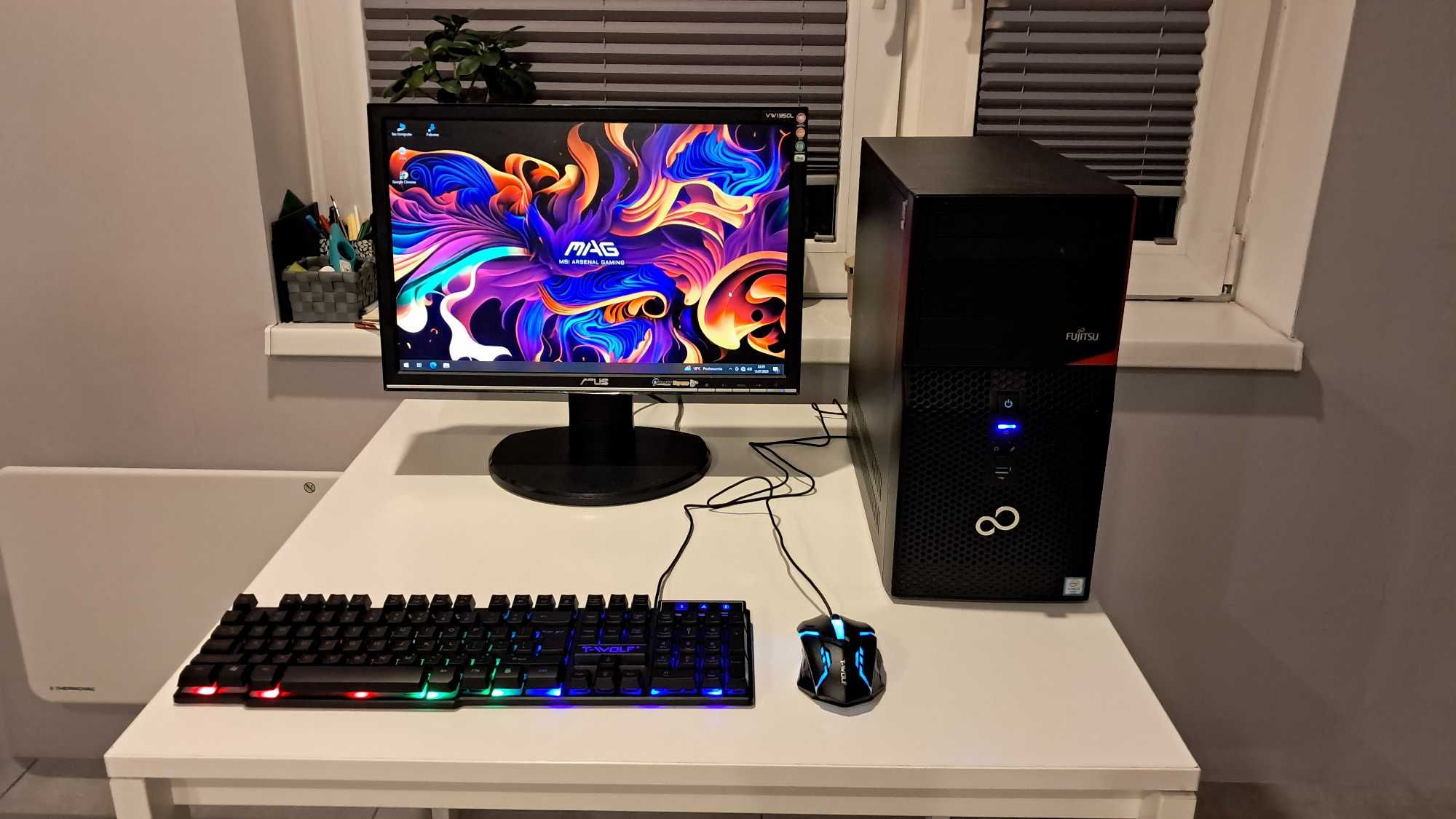 Zestaw Do Gier i3 6100 4x3.7Ghz/Grafika-4GB/WiFi/8GB-ddr4/SSD/Monitor