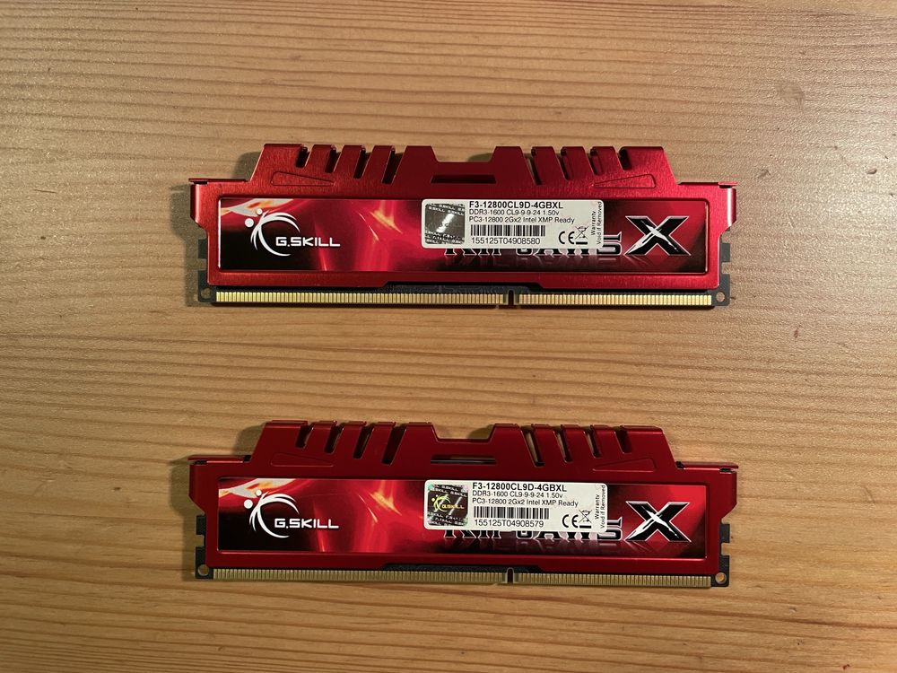 Pamięć DDR3 G.Skill RipjawsX F3-12800CL9D-4GBXL