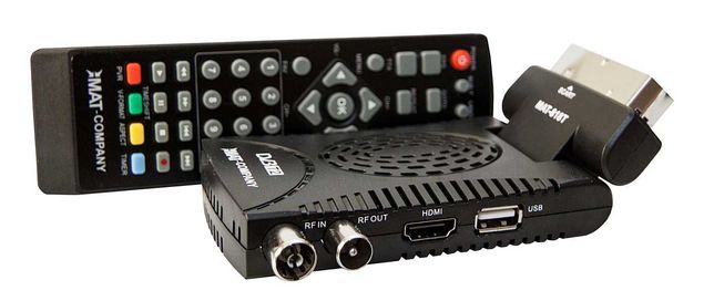 Tuner Dekoder STB HD DVB-T MPEG-4 E-AC3 MUX8 MUX-8