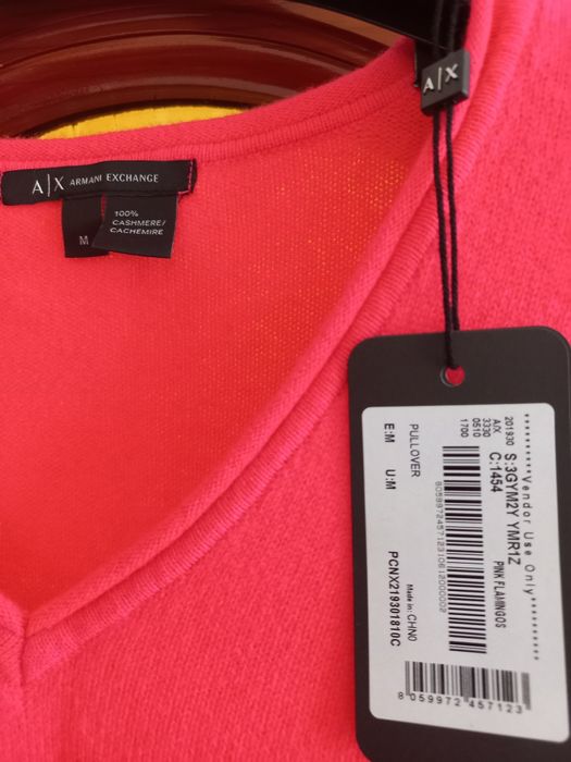 Armani exchange 100% кашемир