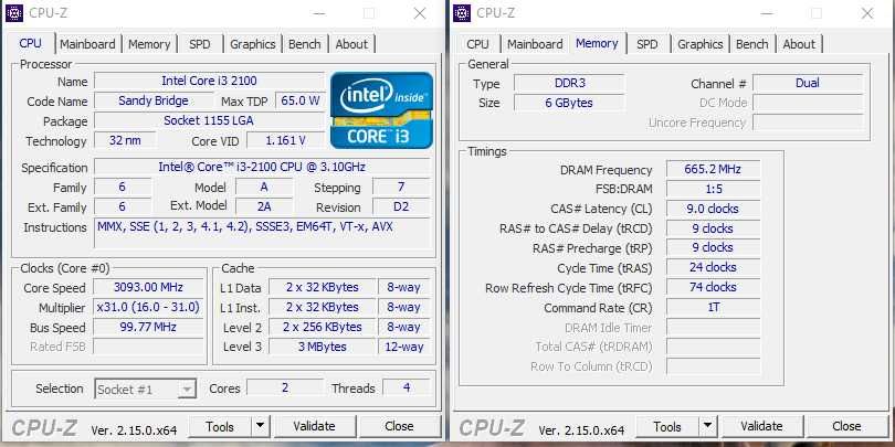 Системник Intel Core™ i3-2100/ 6 Gb DDR3/GeForce GT 630 /320/Wi-Fi