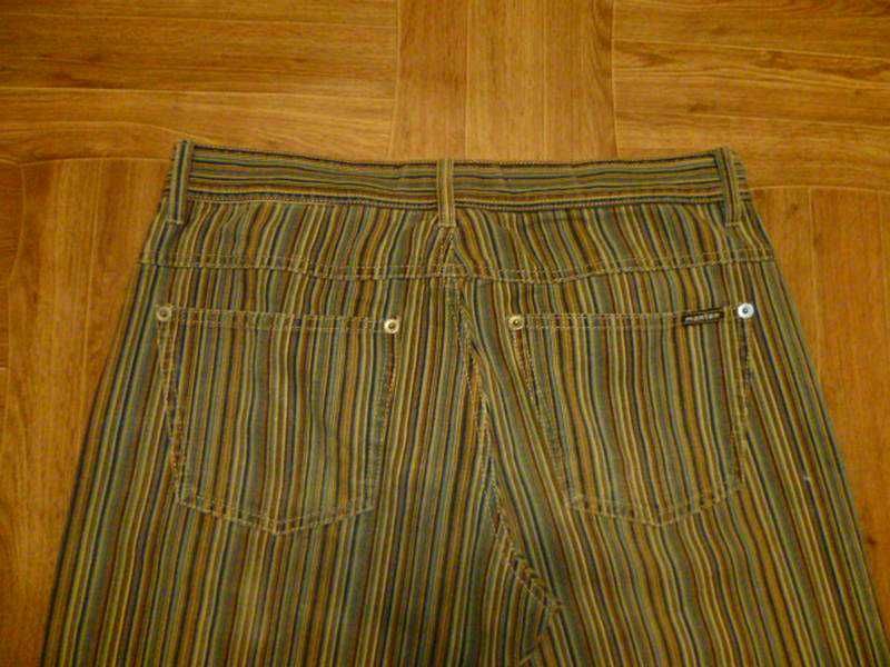Брендовые джинсы Monton в полоску полосатые прямые унисекс