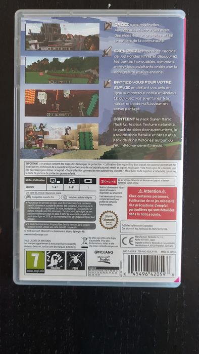 Jogo Minecraft Nintendo Switch