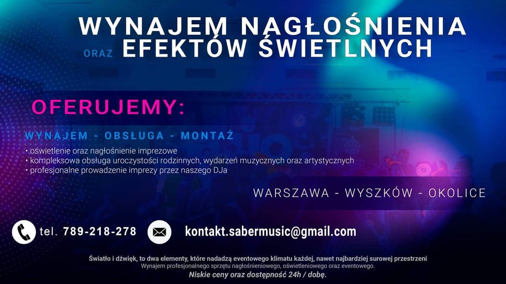 Wynajem sprzętu audio