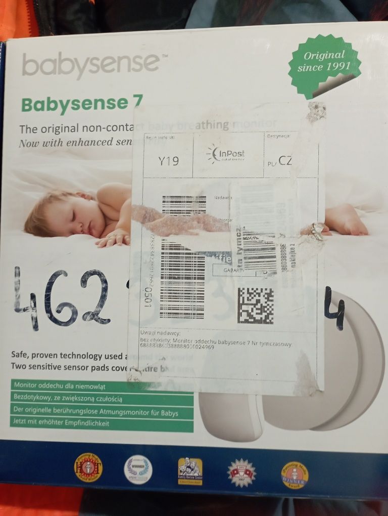 babysense7 monitor oddechu