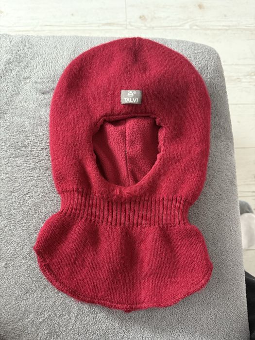 Шапка шлем бордовая 52-54