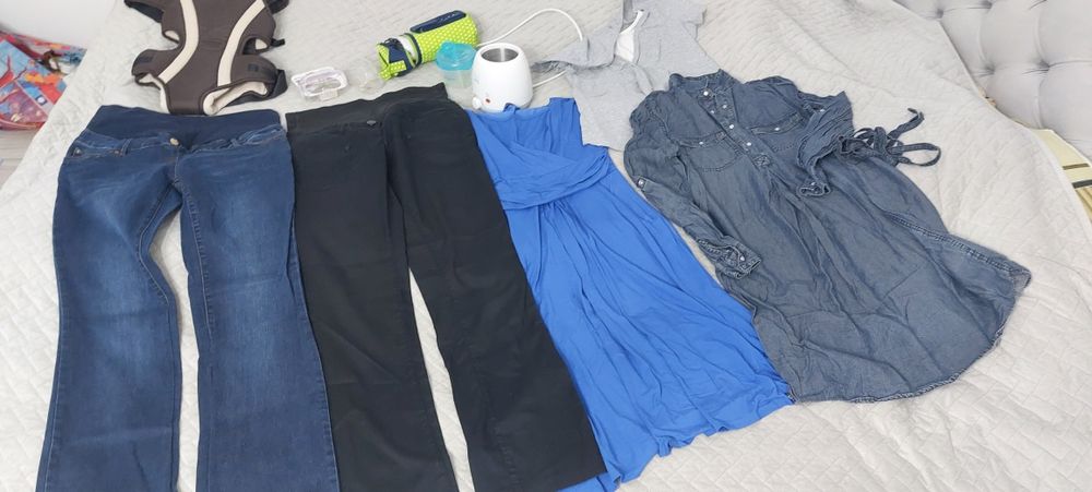 Ubrania ciążowe jeansy ciążowe r. S nosidelko kinderkraft