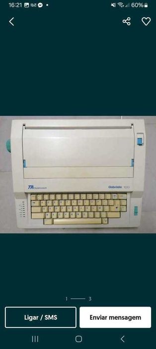 Máquina de escrever Triumph Adler Gabriele 100