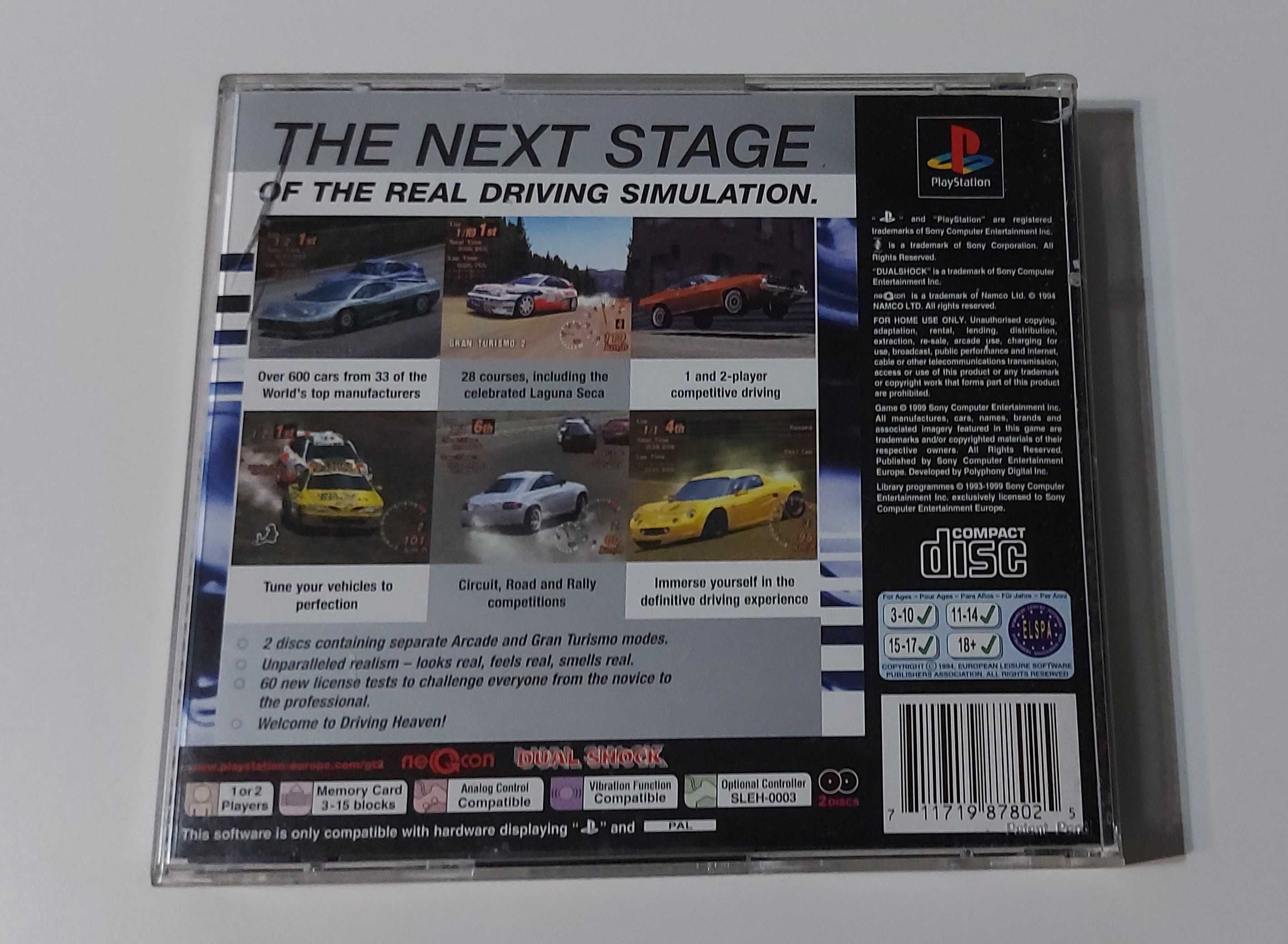Gra Gran Turismo 2 Playstation 1 PS1 Sony PlayStation (PSX)