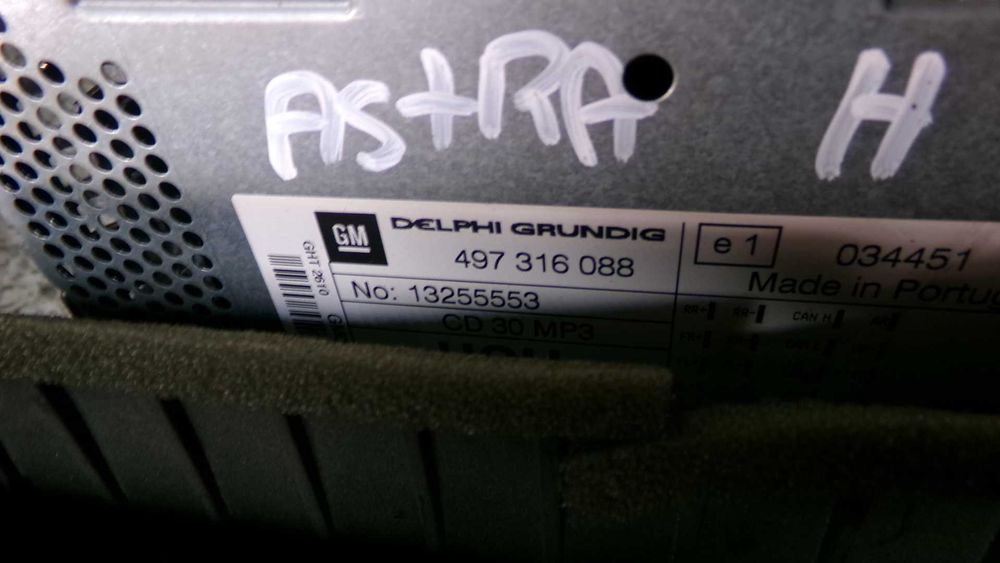Wrz55 Opel astra H radio odtwarzacz cd30 mp3 zestaw wyświetlacz ramka