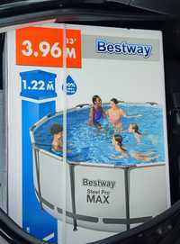 Basen ogrodowy 5618W stelażowy Bestway 396x122