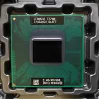 Процесор T7700 для ноутбука Intel Core 2 Duo 2.4Ghz Socket P +т/паста