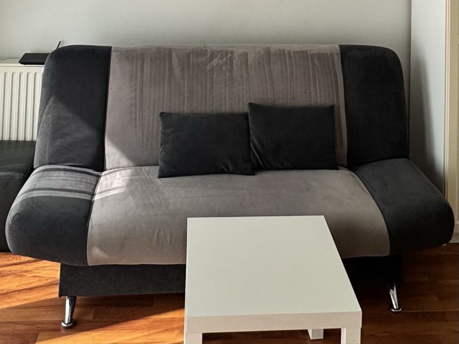 Kanapa rozkladana brązowoszara 160x200 Jagidno/vivaldiego