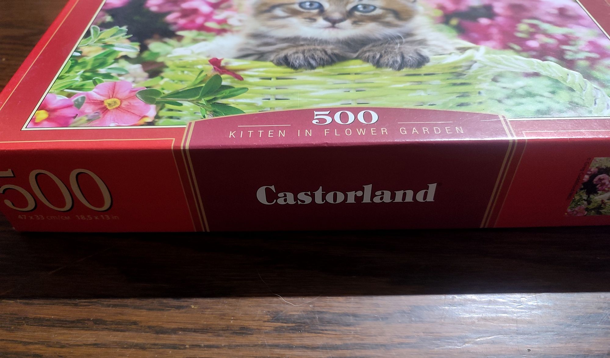 Puzzle Castorland 500 el. Kitten in flower garden Kotek B-52974 (-1)