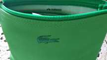 Kosmetyczka Lacoste zielona z zawartością