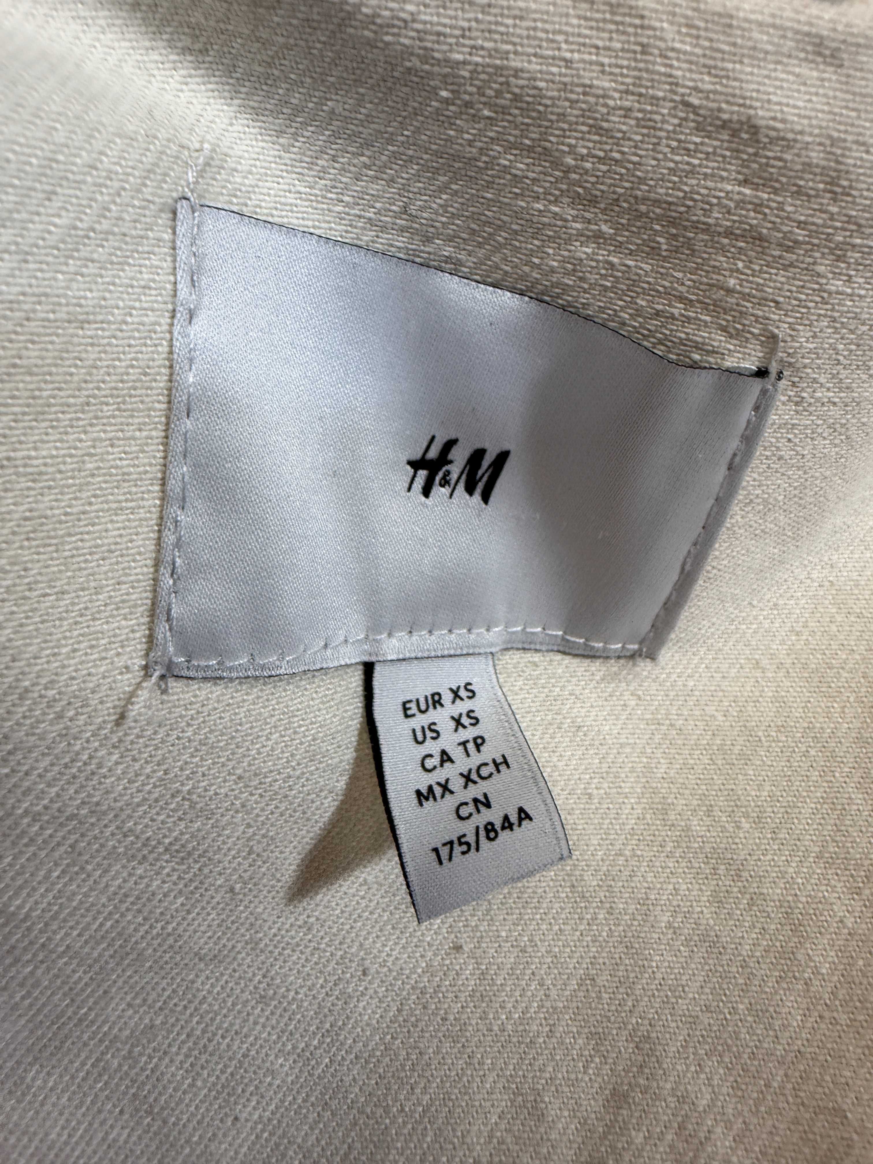 Чоловіча куртка овершот h&m essentials розмір XS бежева