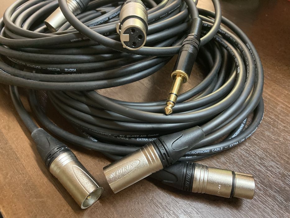 Кабель XLR,rca,trs