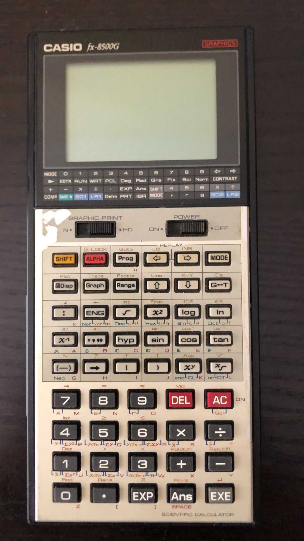 Casio fx-9860GIII e outras máquinas de calcular gráficas e cientificas