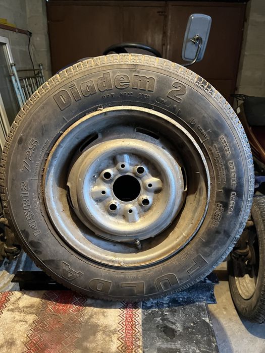 Колесо R12/145 . Диск з гумою