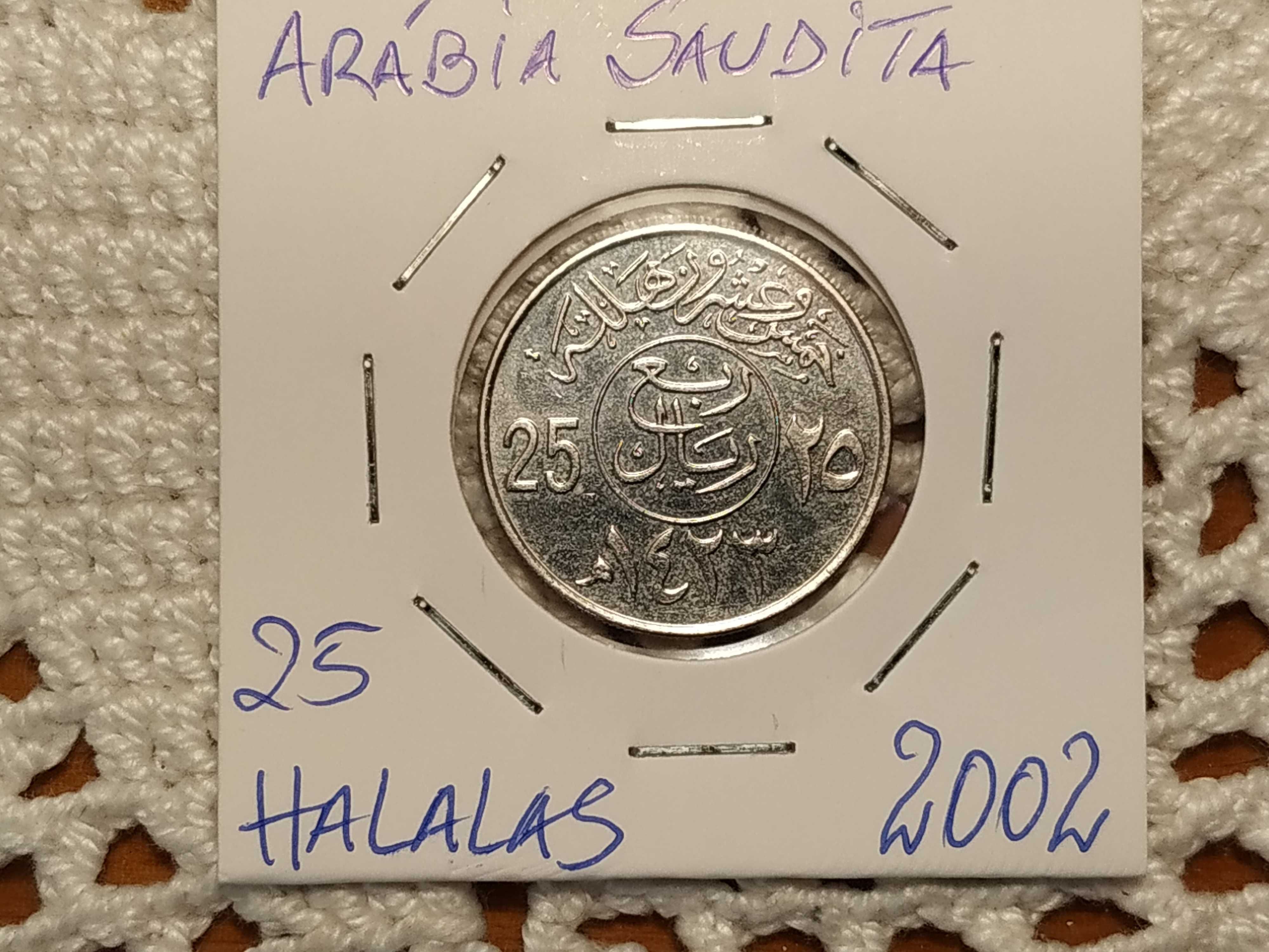 Arábia Saudita - moeda de 25 halalas de 2002