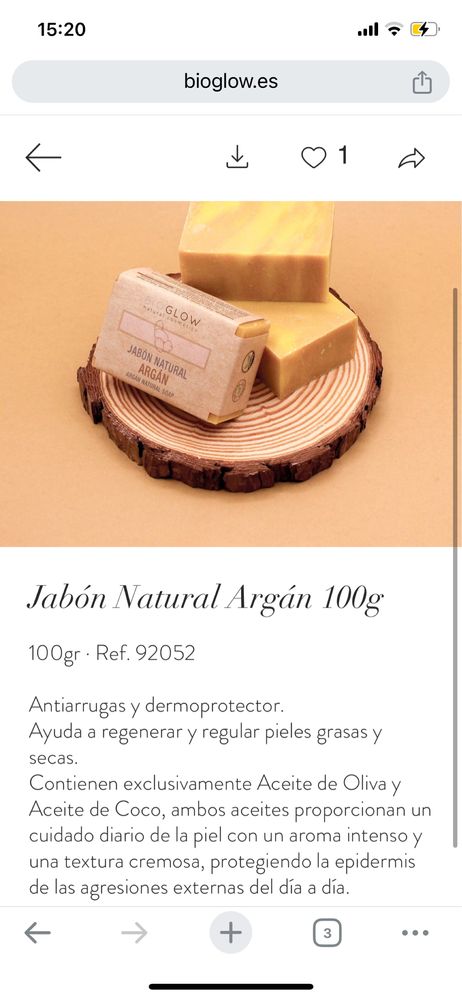 Argan natural soap