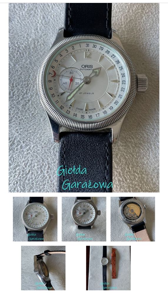 Zegarek Oris caliber 640 27 jewels shockresistant Swiss automat
