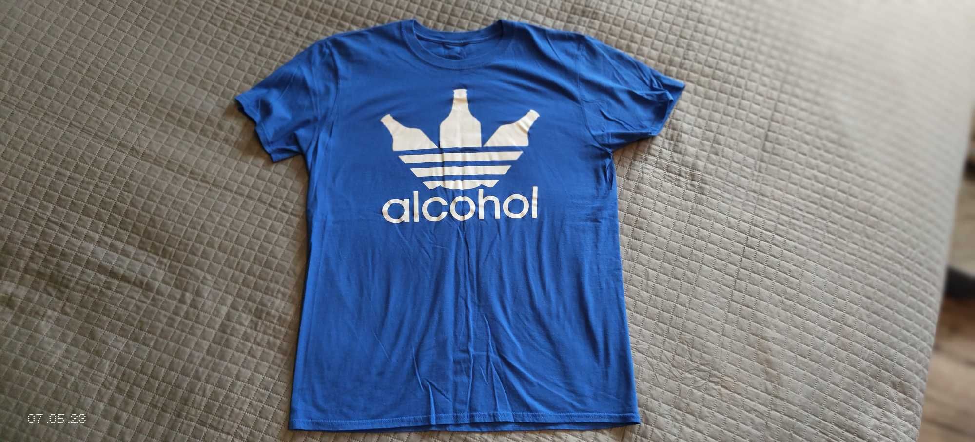 T-shirt, koszulka - ALKOHOL - ADIDAS - rozmiar L